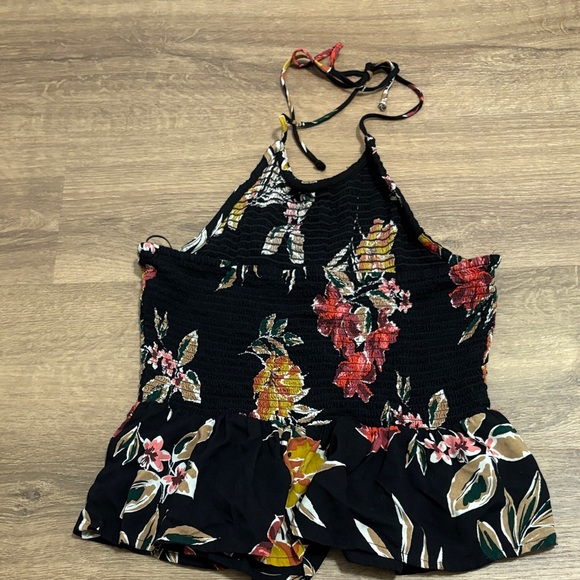 Patrons of Prace Floral Halter Crop Top - Size Large - Picture 7 of 8